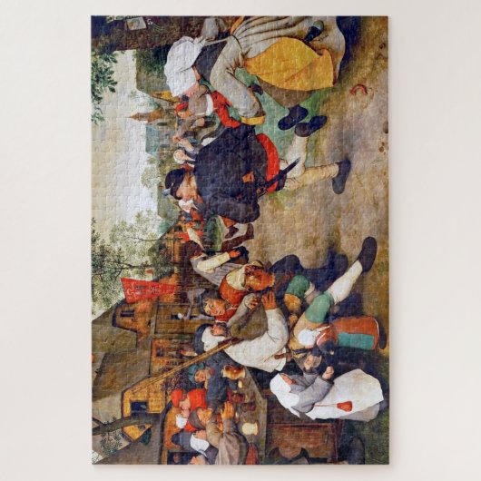 The Peasant Dance, Pieter Bruegel Legpuzzel (Verticaal)