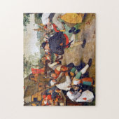 The Peasant Dance, Pieter Bruegel Legpuzzel (Verticaal)