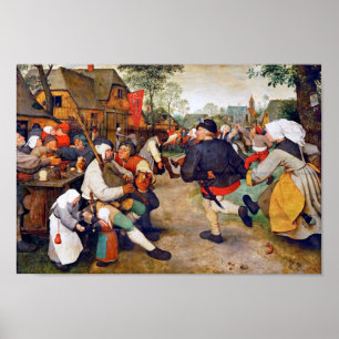 The Peasant Dance, Pieter Bruegel Poster