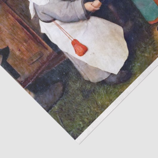 The Peasant Dance, Pieter Bruegel Tissuepapier (Detail)