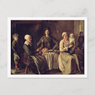 The Peasant Family, 1642 (olie op doek) Briefkaart