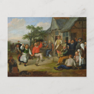 The Peasants' Dance, 1678 Briefkaart
