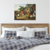 The Peasants' Dance, 1678 Canvas Afdruk (Insitu (Slaapkamer))