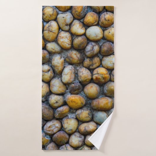 The pebble stone floors, background texturesabstra badhanddoek (Badhanddoek)