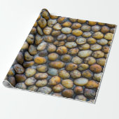 The pebble stone floors, background texturesabstra cadeaupapier (Uitgerold)