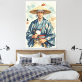 The Pechin Canvas Afdruk (Insitu (Slaapkamer))