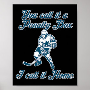 The Penalty Box Thuis Grappige Hockey Poster
