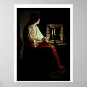 The Penitent Magdalen, c.1638-43 (olie op canvas) Poster (Voorkant)