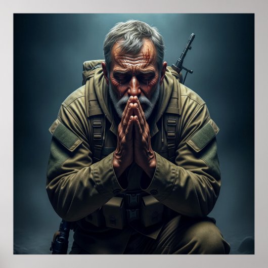 The Penitent's Prayer: Tears of Divine Mercy Poster (Voorkant)