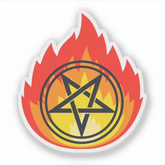 The Pentagram Sticker (Voorkant)