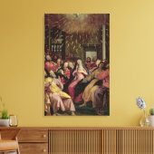 The Pentecost, c.1598 (olie op het paneel) Canvas Afdruk (Insitu (Woonkamer))