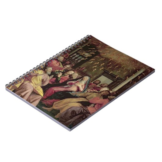 The Pentecost, c.1598 (olie op het paneel) Notitieboek (Linkerzijde)