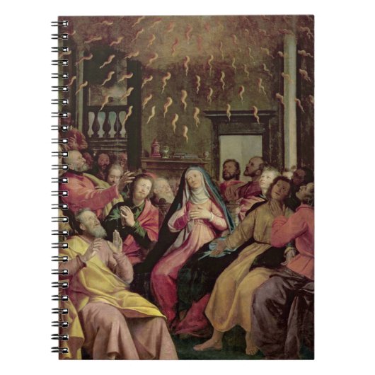 The Pentecost, c.1598 (olie op het paneel) Notitieboek (Voorkant)