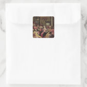 The Pentecost, c.1598 (olie op het paneel) Vierkante Sticker (Tas)