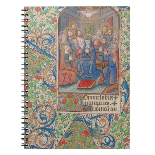 The Pentecost Medieval Illuminated Manuscript Notitieboek (Voorkant)