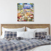 "The Peony Garden" Canvas Afdruk (Insitu (Slaapkamer))