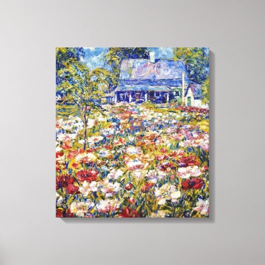 "The Peony Garden" Canvas Afdruk (Voorkant)