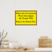 The People Will Investigate Poster (Keuken)