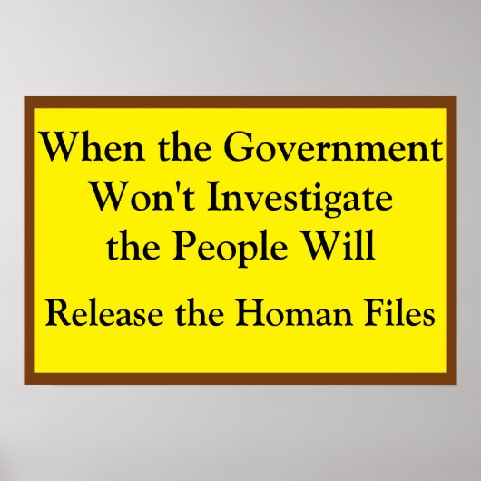 The People Will Investigate Poster (Voorkant)