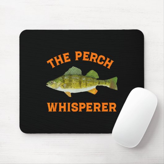 The Perch Whisperer Fishing Design  Muismat (Met muis)