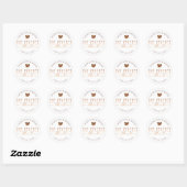 The Perfect Blend Coffee Trouw Bruiloftsfeest Ronde Sticker (Vel)