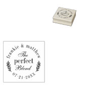 The Perfect Blend | Elegant Script bruiloft gunst Rubberstempel (Gestempeld)