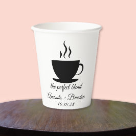 The Perfect Blend Heet Koffie Huwelijk Papieren be Bekers