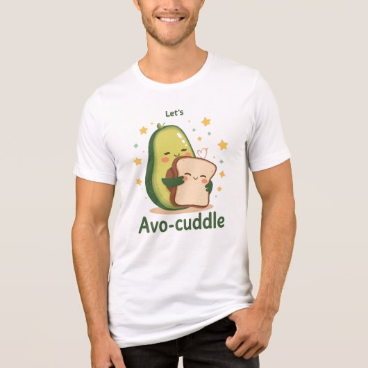The Perfect Cuddle with Avocado and Toast Tri-Blend Shirt (Voorkant)