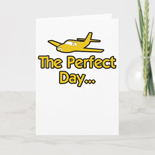 The Perfect Day Vliegtuig Kaart (Voorkant)