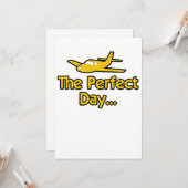 The Perfect Day Vliegtuig Kaart (Voorkant / Achterkant in situ)