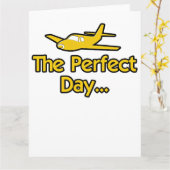 The Perfect Day Vliegtuig Kaart (Gele Bloem)