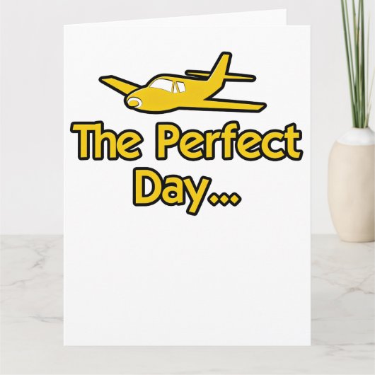 The Perfect Day Vliegtuig Kaart (Voorkant)