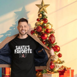 The Perfect Gift for Dad: "Santa's Favorite Dad"  T-shirt