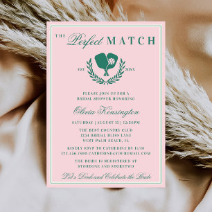 The Perfect Match Pickleball Club Bruidsfeestje Kaart