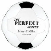 The Perfect Match Soccer Ball For Couples Gift Voetbal (Voorkant)