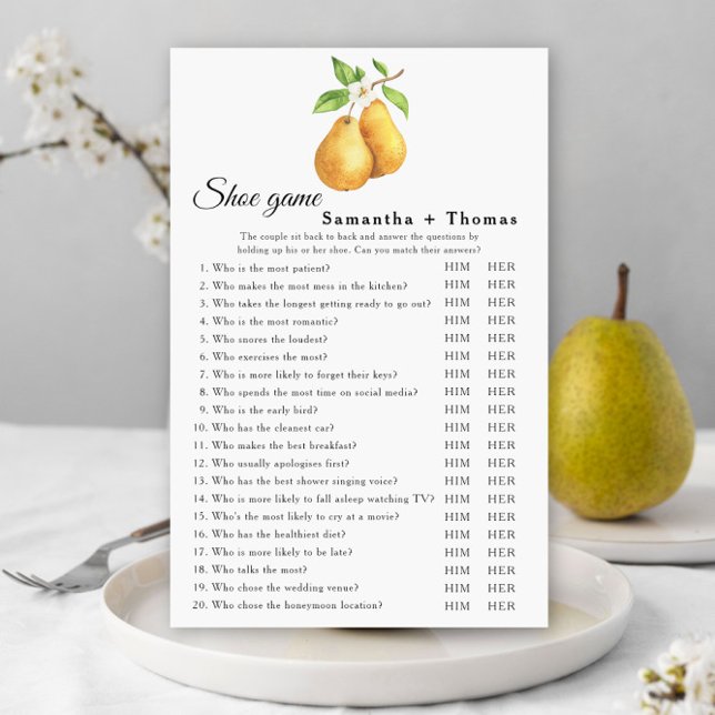 the perfect pair - bridal shower Shoe game (Creator heeft geüpload)