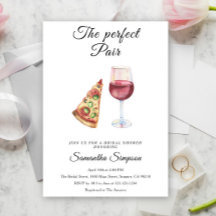 The Perfect Pair Wine and Pizza Bridal Shower