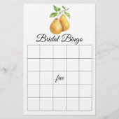 The Perfect Pear Bridal shower bingo game (Voorkant)