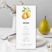 The perfect pear Bridal shower menu