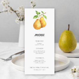 The perfect pear Bridal shower menu