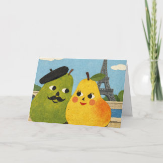 The Perfect Pear Greeting Card.  Kaart