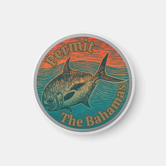 The permit game fish western Atlantic the bahamas  Magneet (Voorkant)