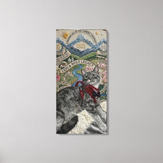 The Persian Cat Canvas Afdruk (Voorkant)