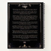 The Personal Tarot Journal voor Tarot Readers Notitieboek (Achterkant)