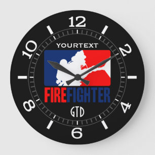 The Personalized Firefighter Headliner Dial on a Grote Klok