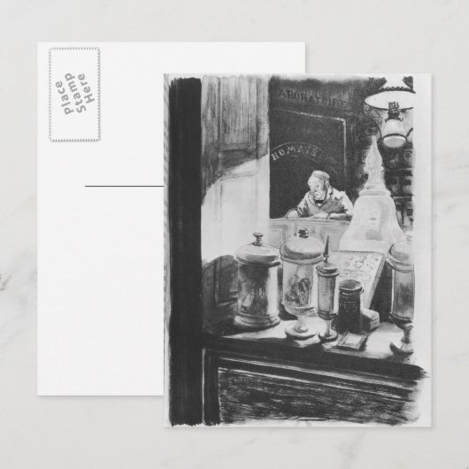 The Pharmacist Homais Briefkaart (Voorkant / Achterkant)