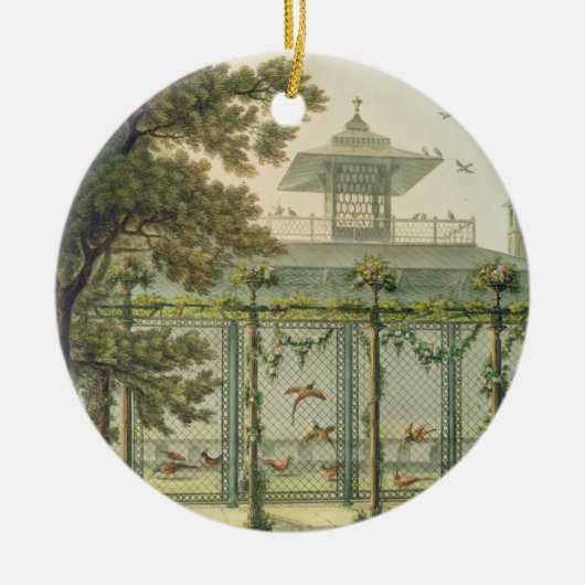 The Pheasantry , gegraveerd door Joseph Constantin Keramisch Ornament (Voorkant)