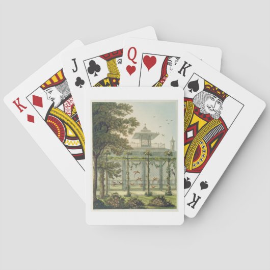 The Pheasantry , gegraveerd door Joseph Constantin Speelkaarten (Achterkant)