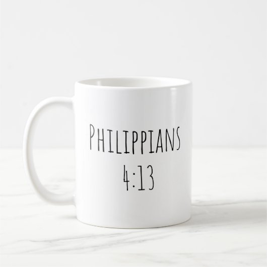 The Philippians 4:13 Mug Koffiemok (Links)