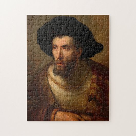 The Philosopher, 1653 van Rembrandt van Rijn Legpuzzel (Verticaal)